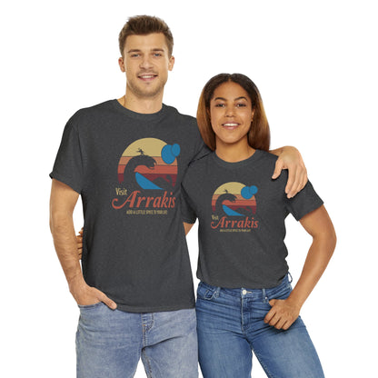 Visit Arrakis ~ Dune Travel Ad ~ T-SHIRT Unisex Heavy Cotton Tee