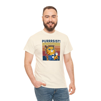 Purrrsist T-SHIRT Unisex Heavy Cotton Tee