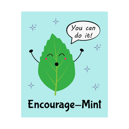 Encourage-Mint POSTER Premium Matte Wall Hanging