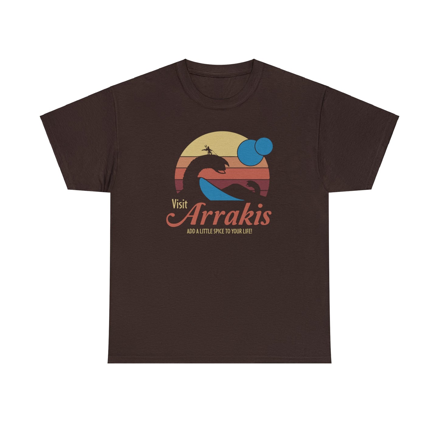 Visit Arrakis ~ Dune Travel Ad ~ T-SHIRT Unisex Heavy Cotton Tee