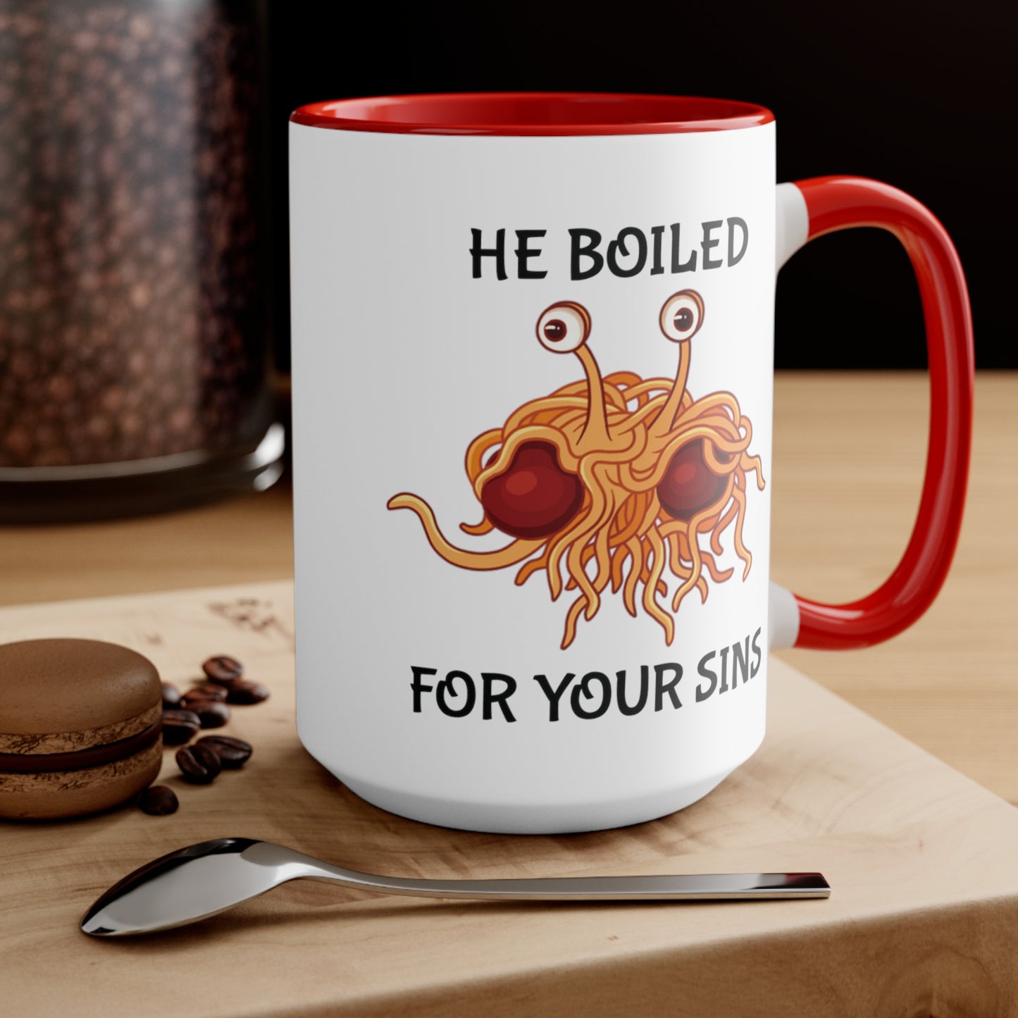 The Flying Spaghetti Monster ~ Pastafarian COFFEE MUG 11oz / 15oz