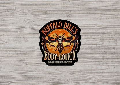 Buffalo Bill's Body Lotion STICKER OR MAGNET