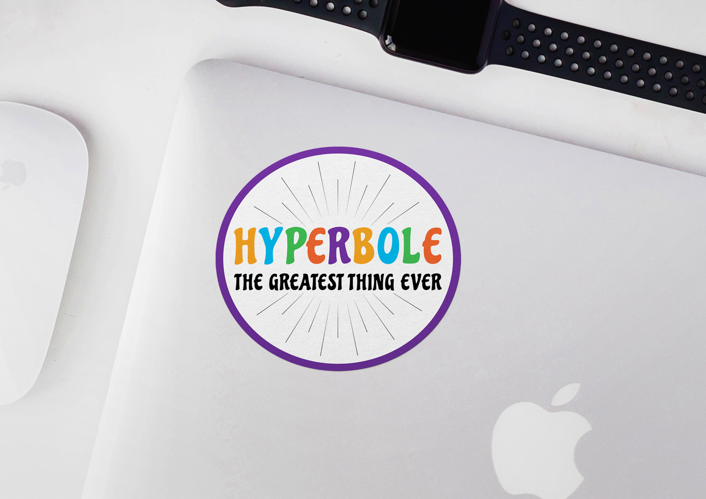 Hyperbole The Greatest Thing Ever STICKER OR MAGNET