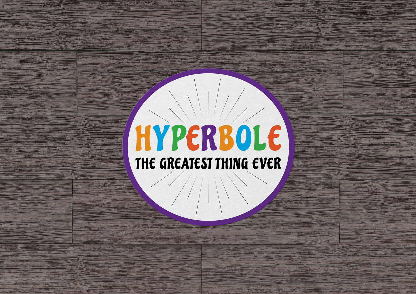 Hyperbole The Greatest Thing Ever STICKER OR MAGNET