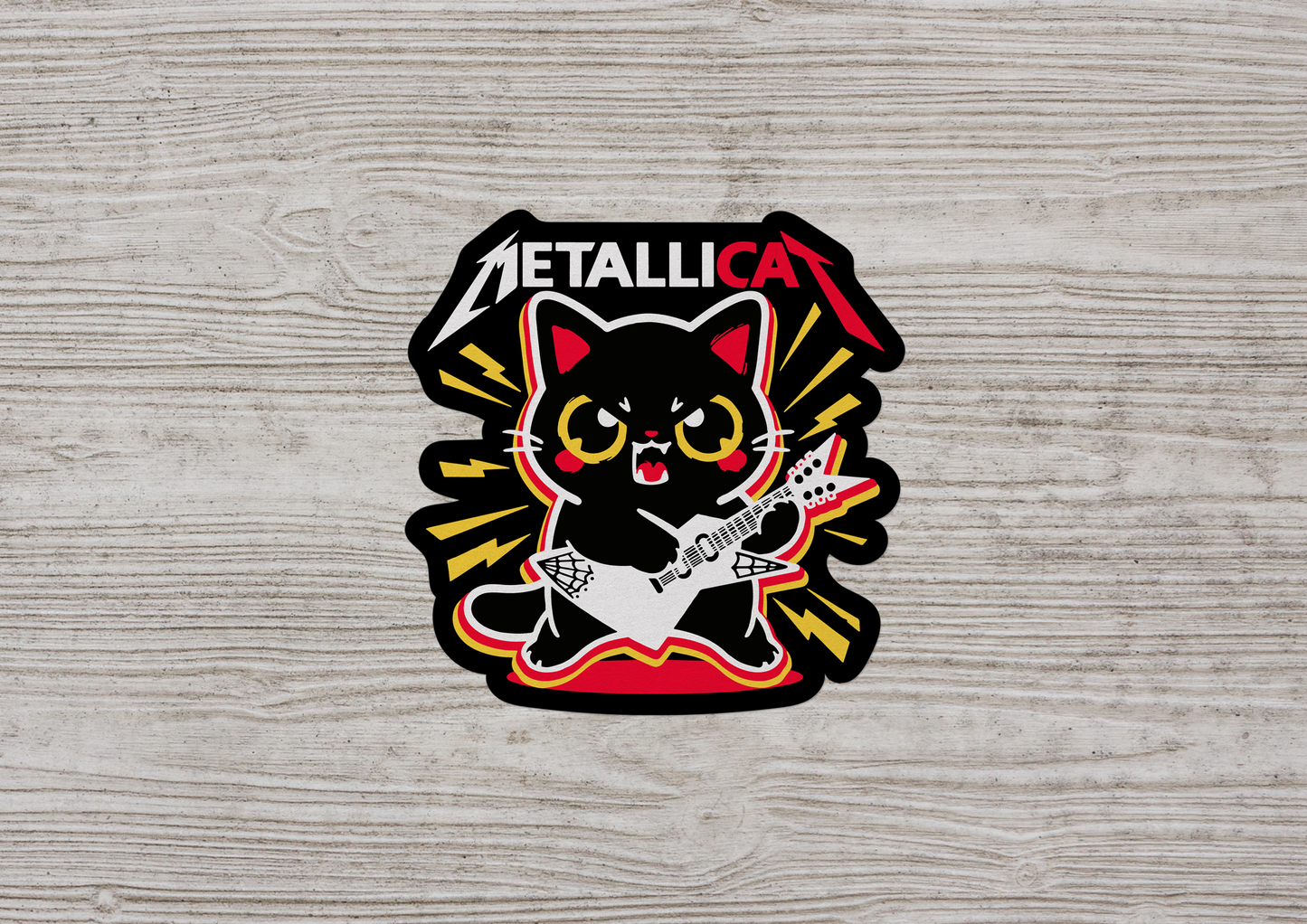 Metallicat STICKER OR MAGNET