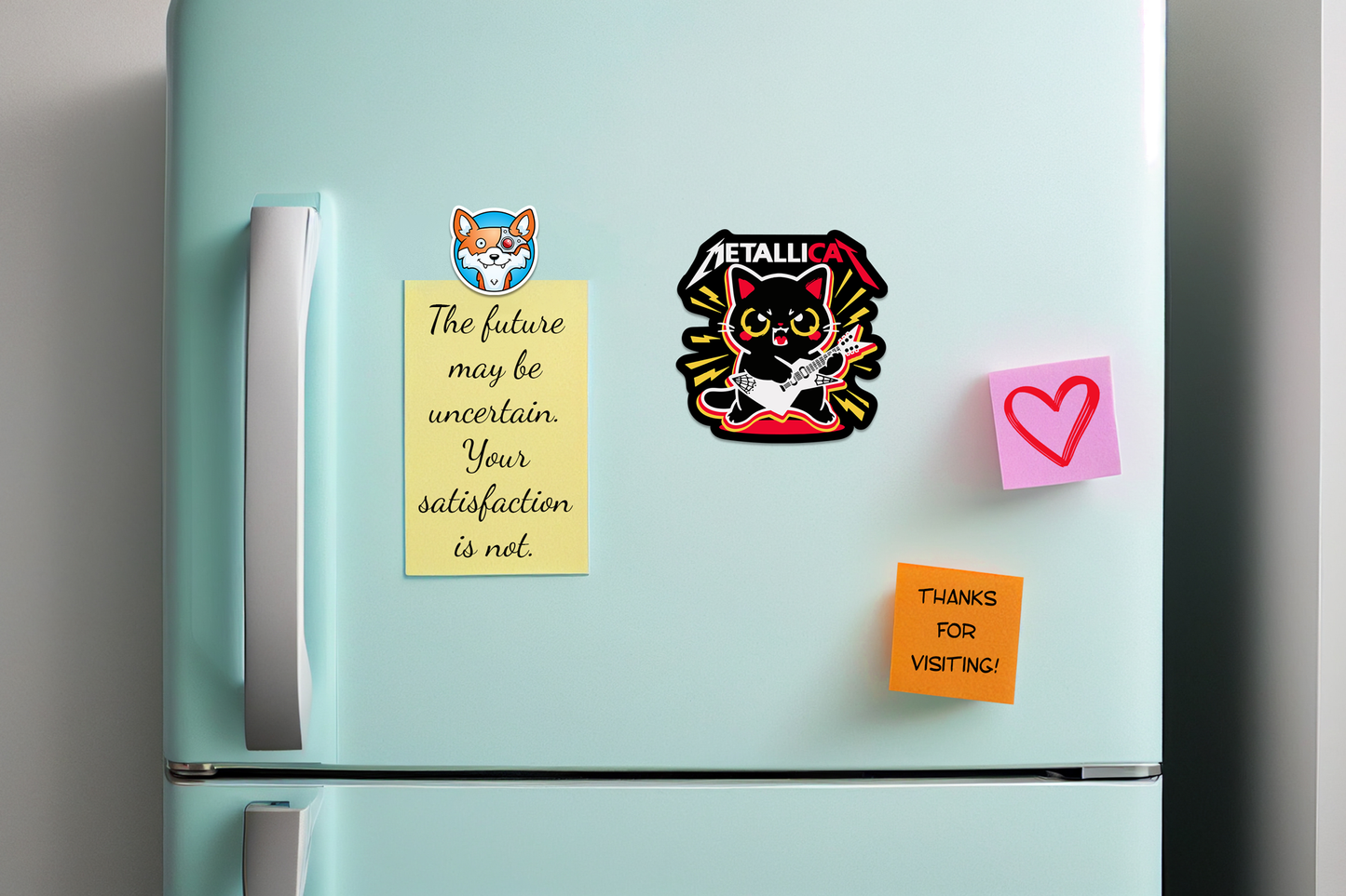 Metallicat STICKER OR MAGNET