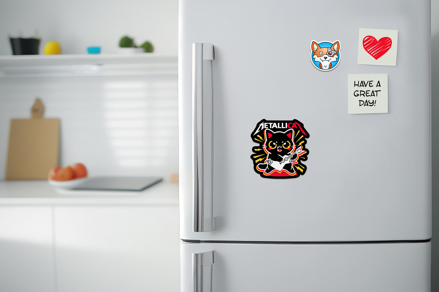 Metallicat STICKER OR MAGNET