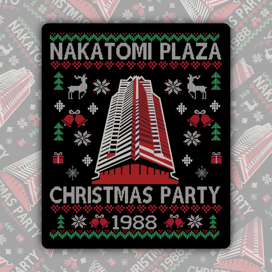 Nakatomi Plaza Christmas Party 1988 STICKER OR MAGNET