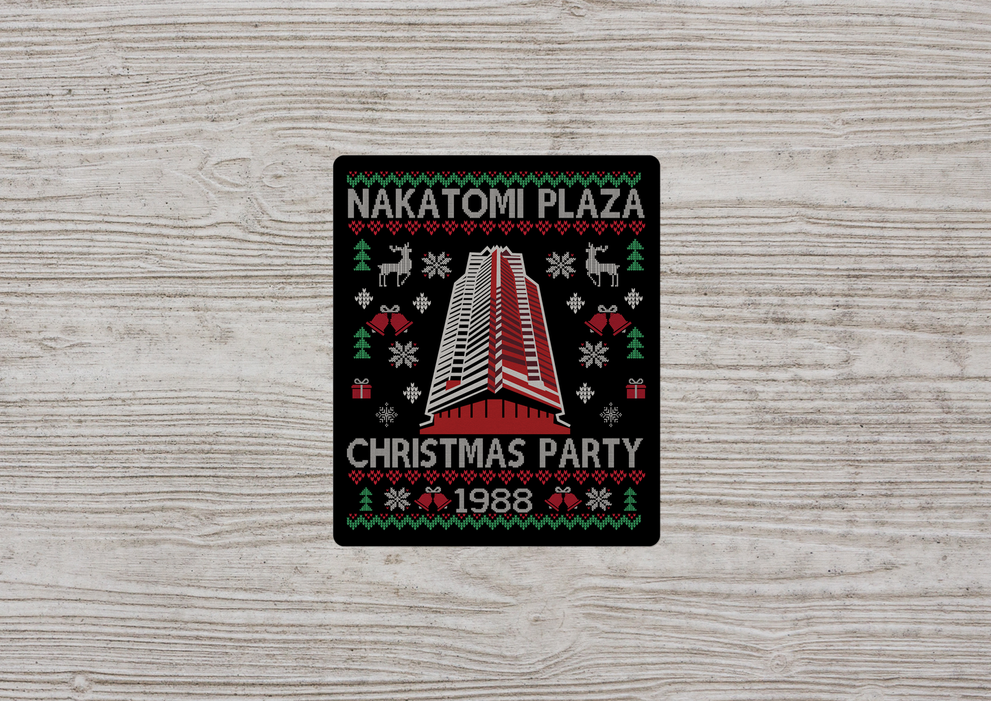 Nakatomi Plaza Christmas Party 1988 STICKER OR MAGNET