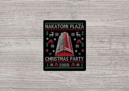 Nakatomi Plaza Christmas Party 1988 STICKER OR MAGNET