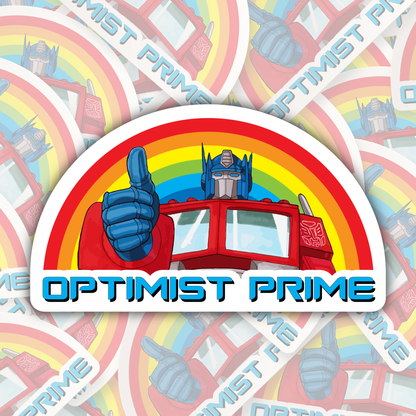 Optimist Prime STICKER OR MAGNET