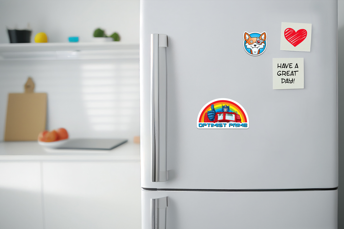 Optimist Prime STICKER OR MAGNET