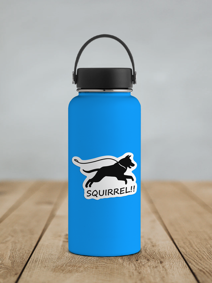 Squirrel!! STICKER OR MAGNET