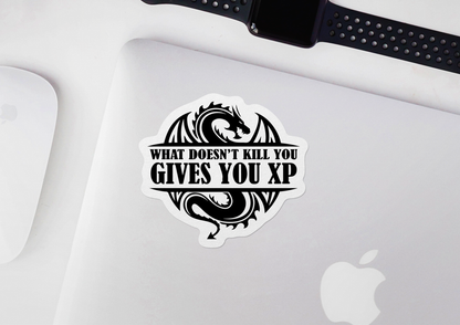 What Doesn't Kill You Gives You XP STICKER OR MAGNET