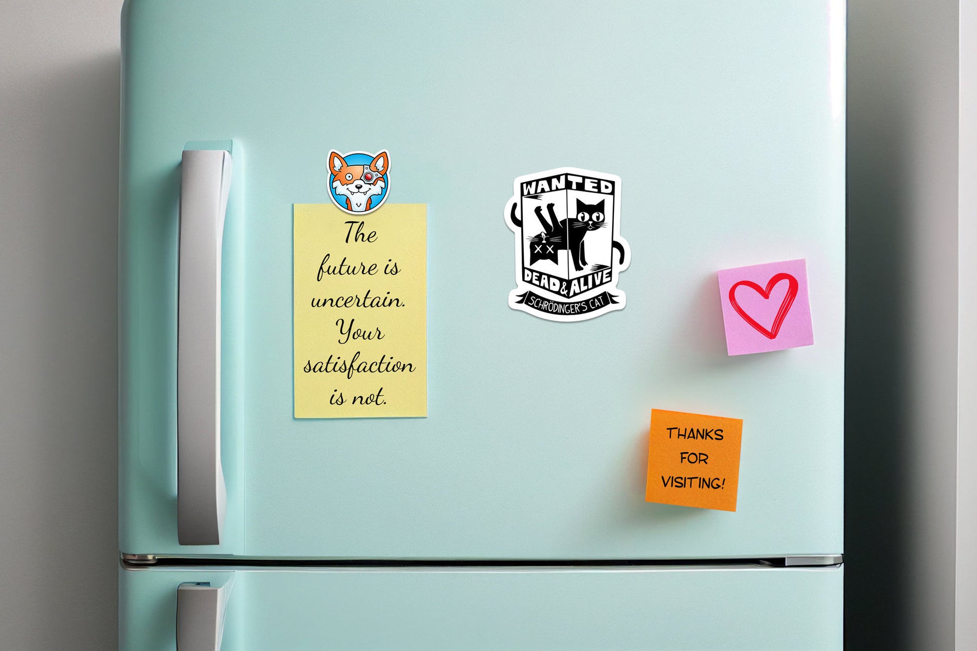 Schrodinger's Cat * STICKER OR MAGNET * Die-Cut | Vinyl | Decal | Waterproof | Weatherproof