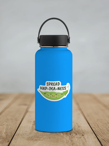 Spread Hap-pea-ness * STICKER OR MAGNET * Die-Cut | Vinyl | Decal | Waterproof | Weatherproof