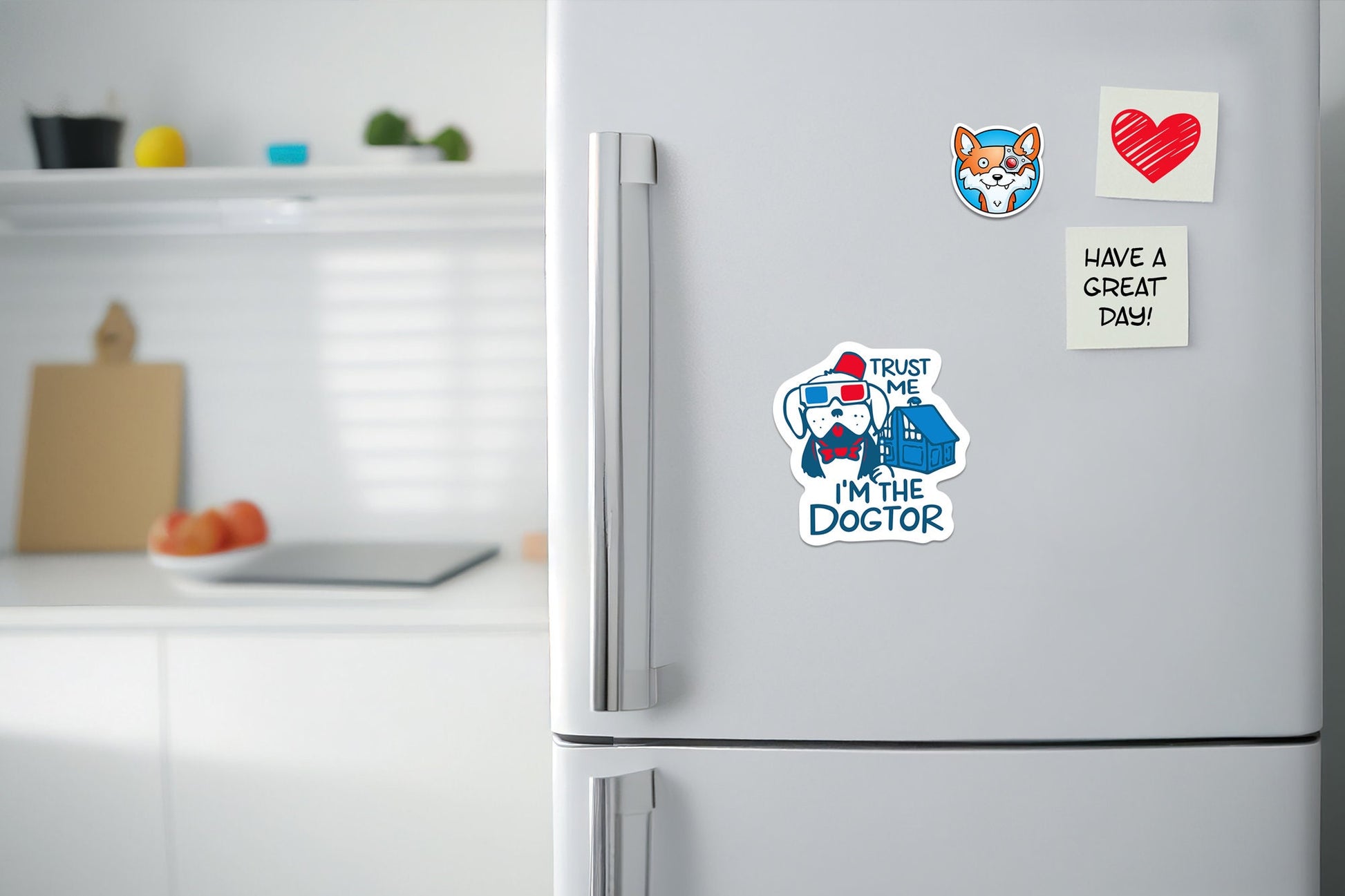 Trust Me I'm the Dogtor * STICKER OR MAGNET * Die-Cut | Vinyl | Decal | Waterproof | Weatherproof