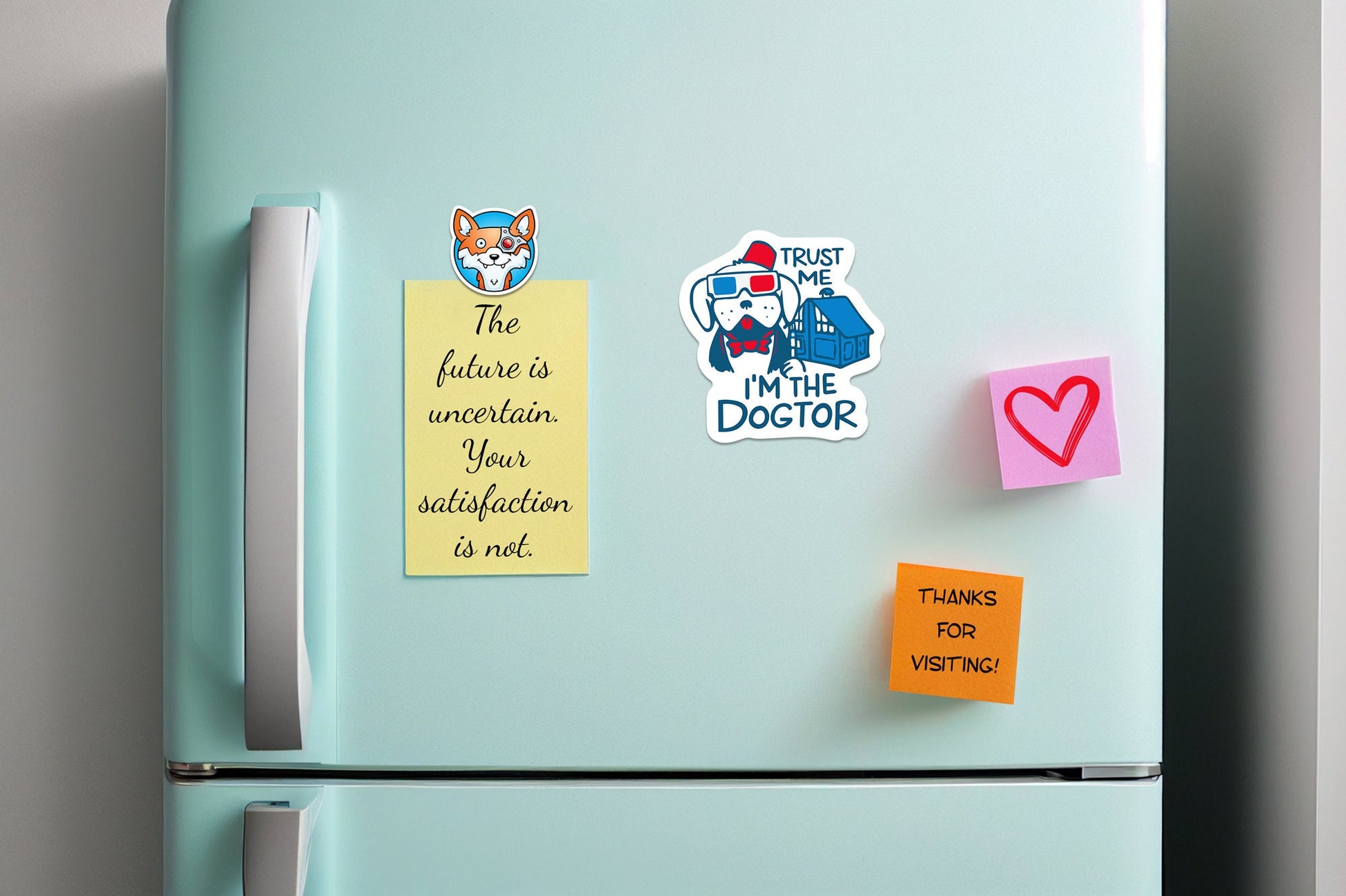 Trust Me I'm the Dogtor * STICKER OR MAGNET * Die-Cut | Vinyl | Decal | Waterproof | Weatherproof