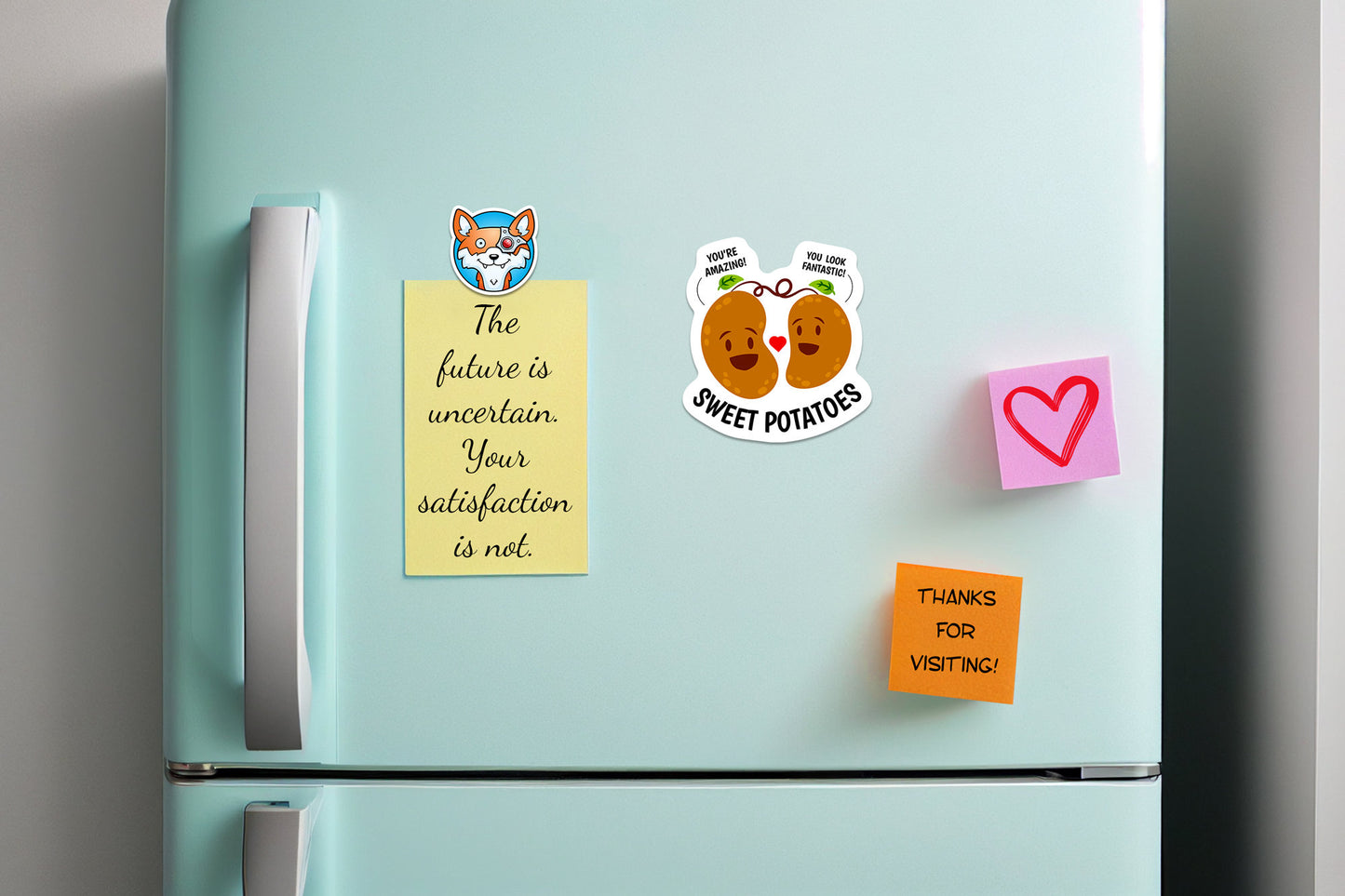 Sweet Potatoes * STICKER OR MAGNET * Die-Cut | Vinyl | Decal | Waterproof | Weatherproof