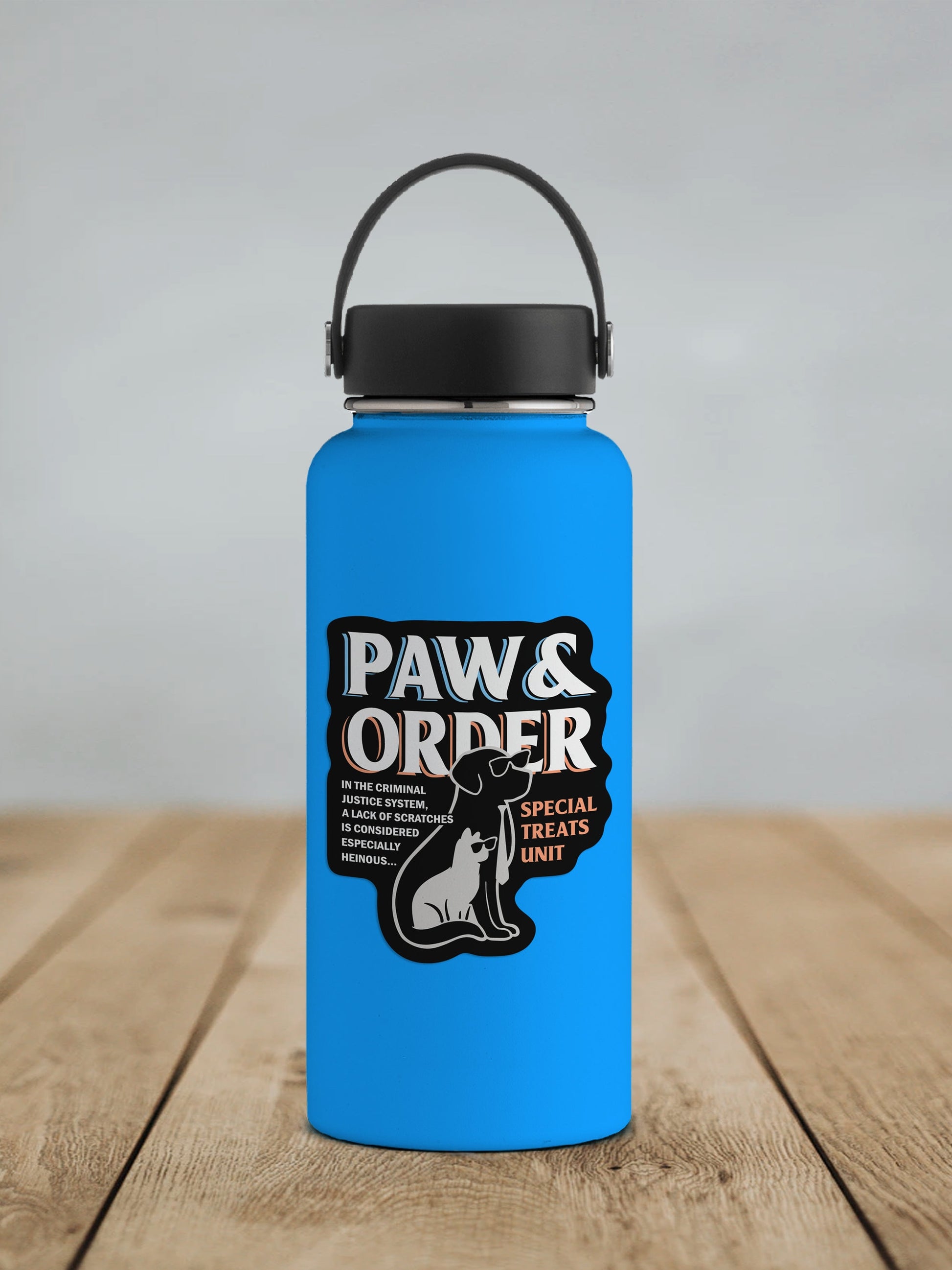 Paw & Order * STICKER OR MAGNET * Die-Cut | Vinyl | Decal | Waterproof | Weatherproof