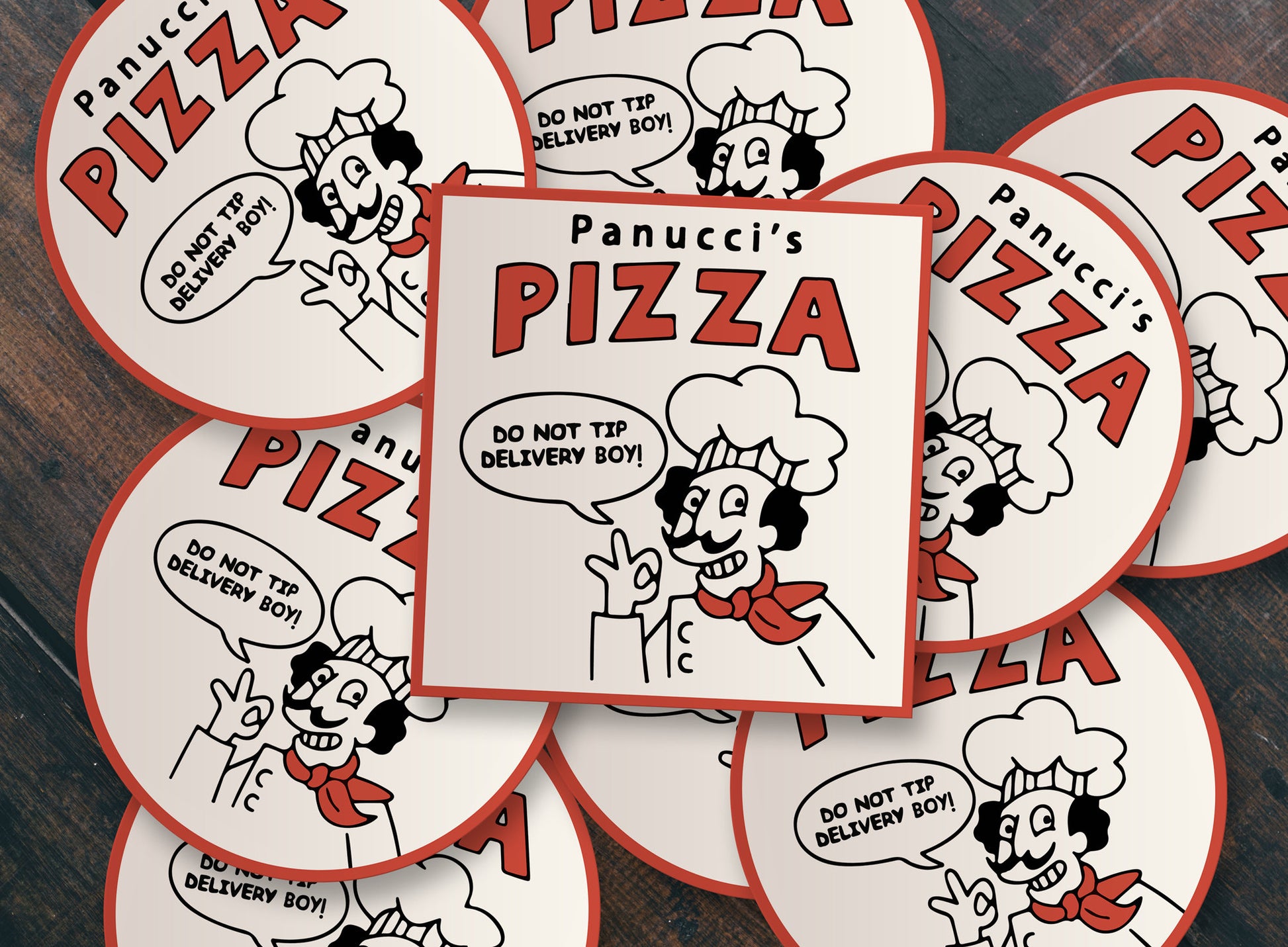 Panucci's Pizza STICKER Die-Cut | Vinyl | Decal | Waterproof | Weatherproof