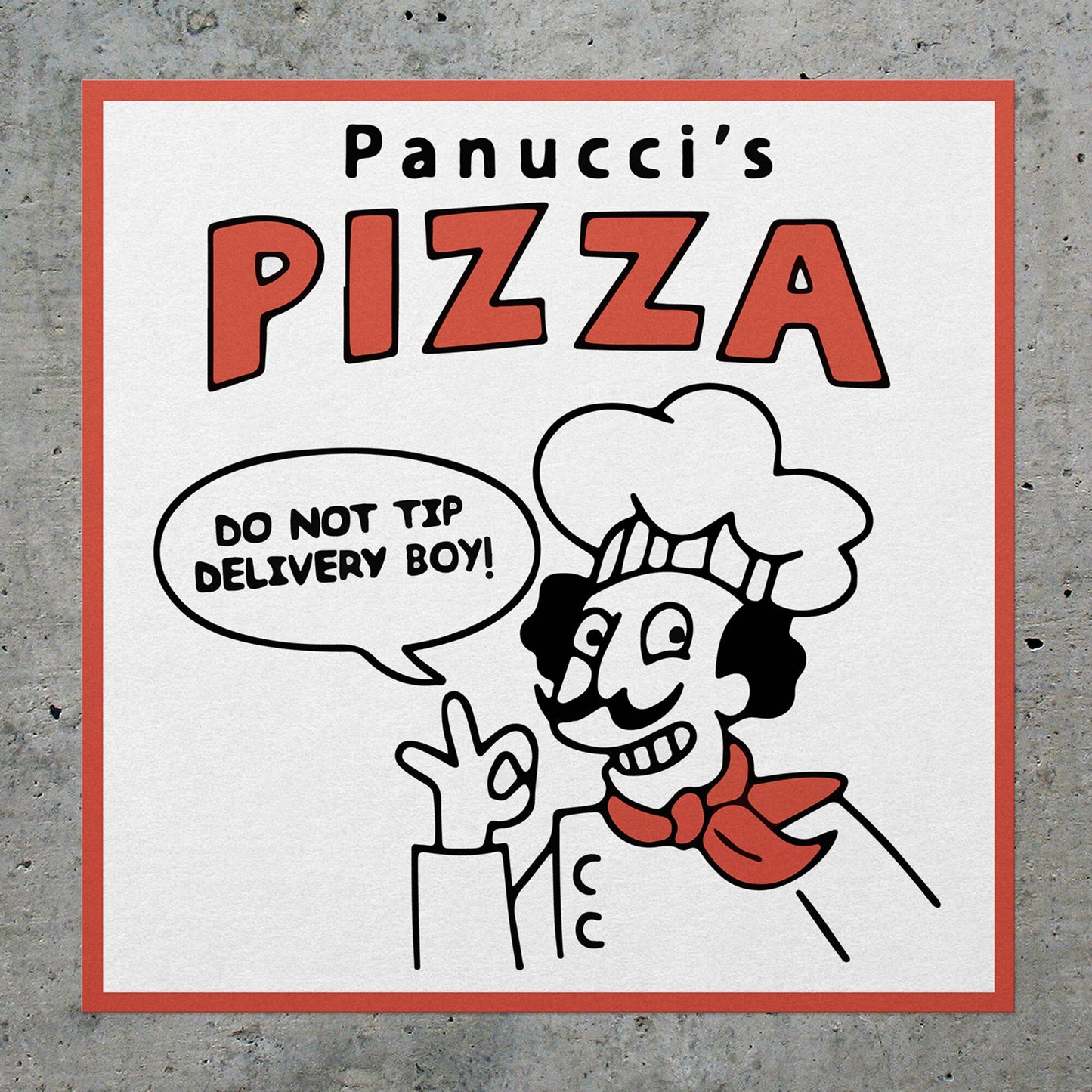 Panucci's Pizza STICKER Die-Cut | Vinyl | Decal | Waterproof | Weatherproof