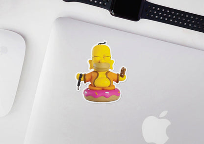 Homer Buddha * STICKER OR MAGNET * Die-Cut | Vinyl | Decal | Waterproof | Weatherproof