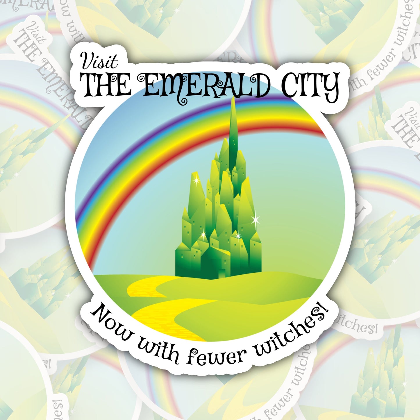 Visit The Emerald City * STICKER OR MAGNET * Die-Cut | Vinyl | Decal | Waterproof | Weatherproof