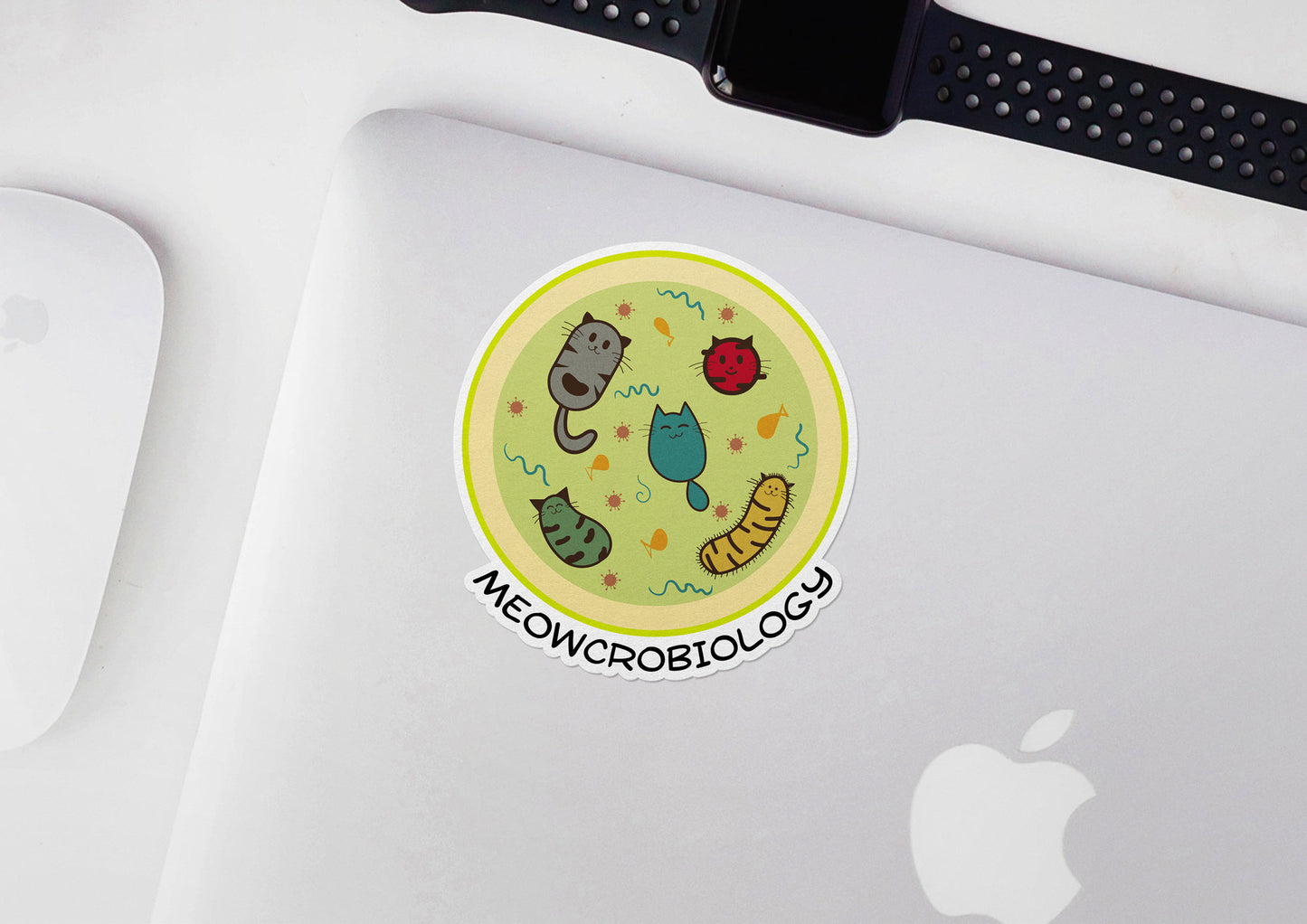 Meowcrobiology * STICKER OR MAGNET * Die-Cut | Vinyl | Decal | Waterproof | Weatherproof