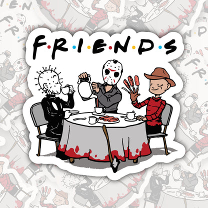 Horror Friends * STICKER OR MAGNET * Die-Cut | Vinyl | Decal | Waterproof | Weatherproof