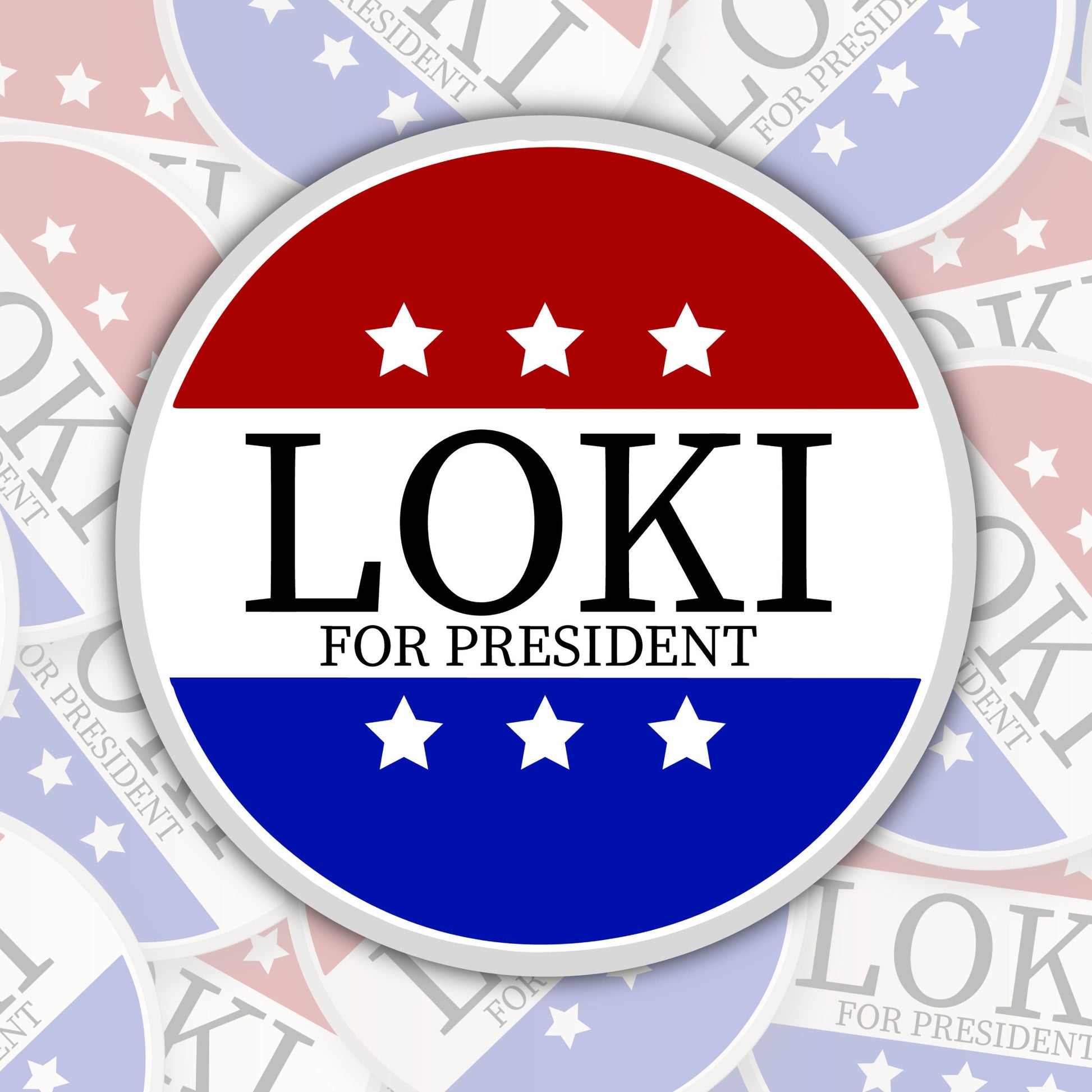 Loki For President * STICKER OR MAGNET * Die-Cut | Vinyl | Decal | Waterproof | Weatherproof