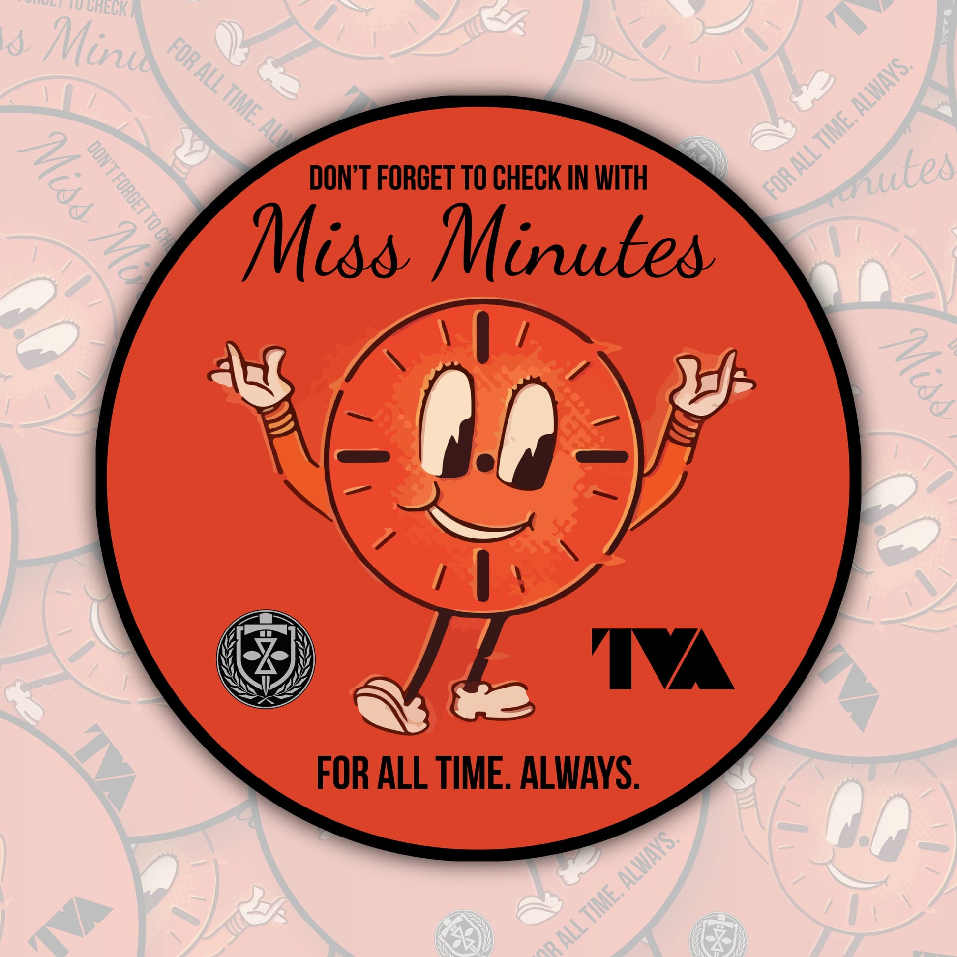 Miss Minutes ~ Time Variance Authority * STICKER OR MAGNET * Die-Cut | Vinyl | Decal | Waterproof | Weatherproof