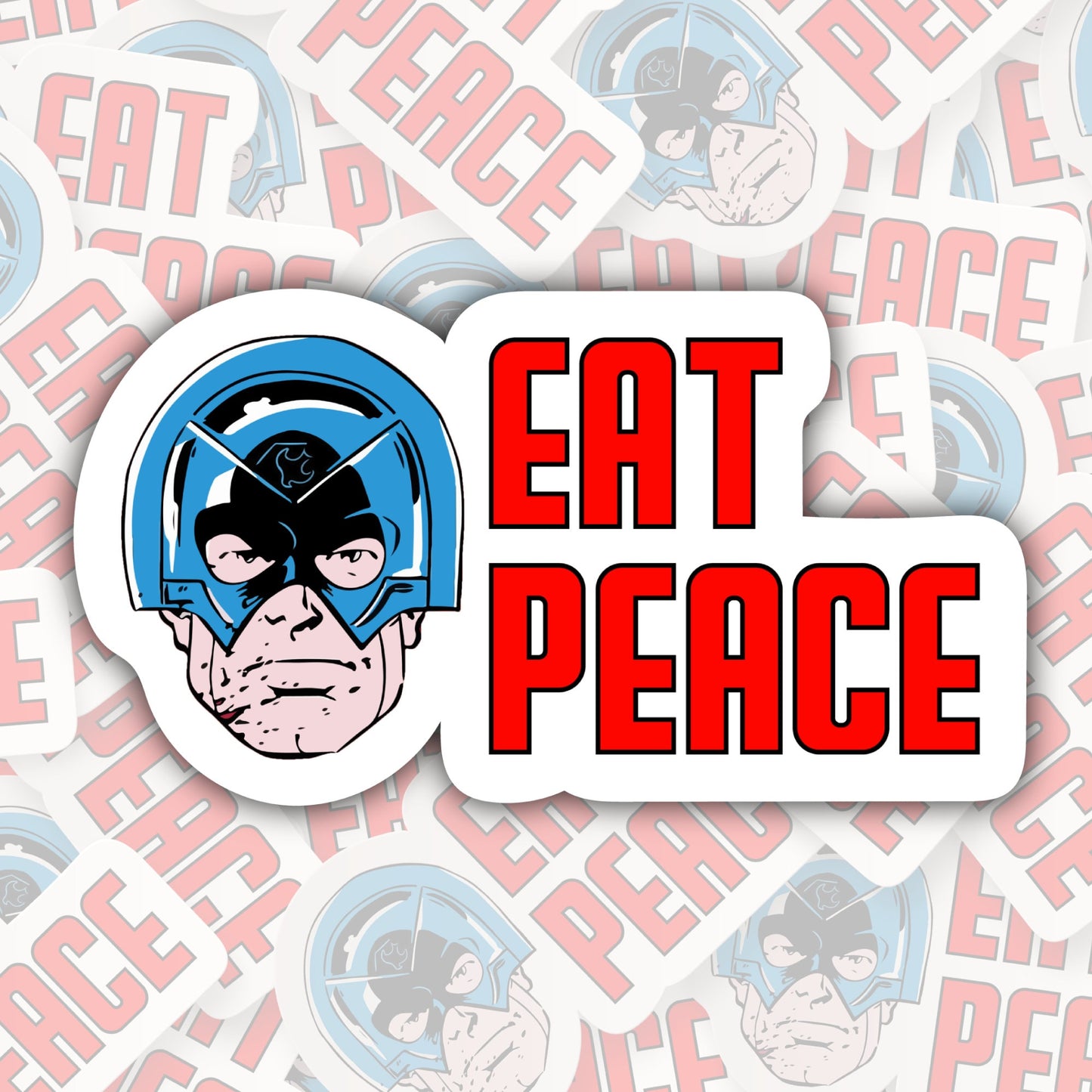 Peacemaker Eat Peace * STICKER OR MAGNET * Die-Cut | Vinyl | Decal | Waterproof | Weatherproof