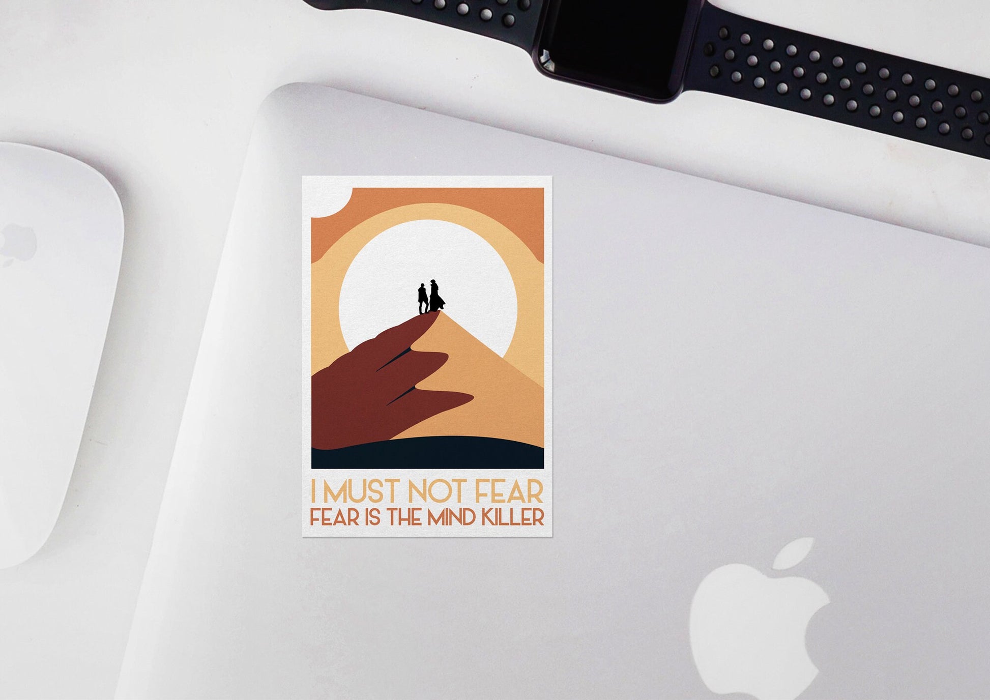 I Must Not Fear / Fear Is The Mind Killer ~ Dune Arrakis * STICKER OR MAGNET * Die-Cut | Vinyl | Decal | Waterproof | Weatherproof