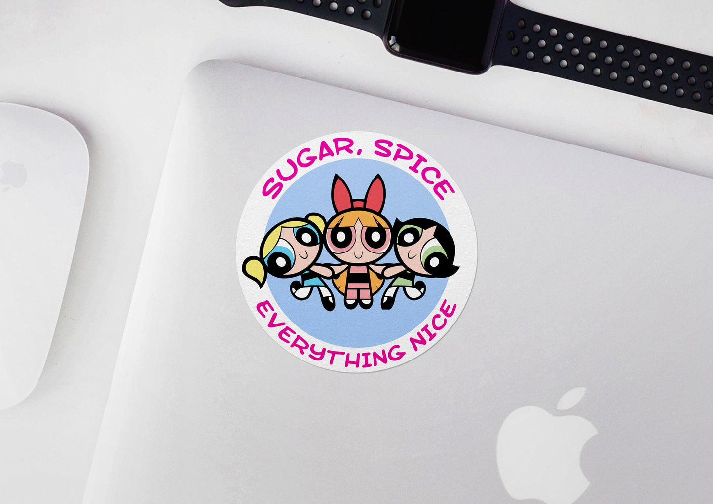 The Powerpuff Girls ~ Sugar Spice Everything Nice * STICKER OR MAGNET * Die-Cut | Vinyl | Decal | Waterproof | Weatherproof