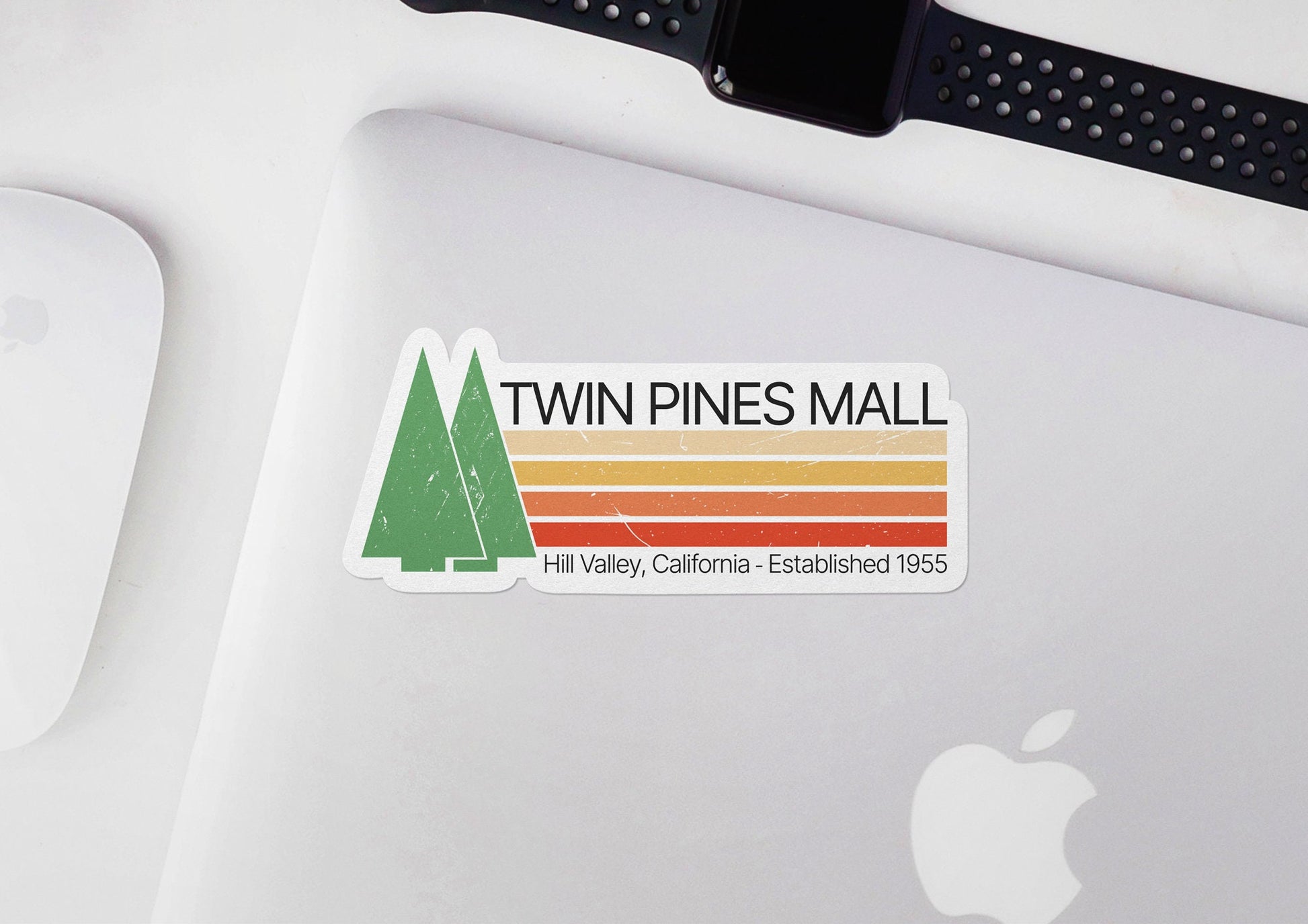 Twin Pines Mall * STICKER OR MAGNET * Die-Cut | Vinyl | Decal | Waterproof | Weatherproof