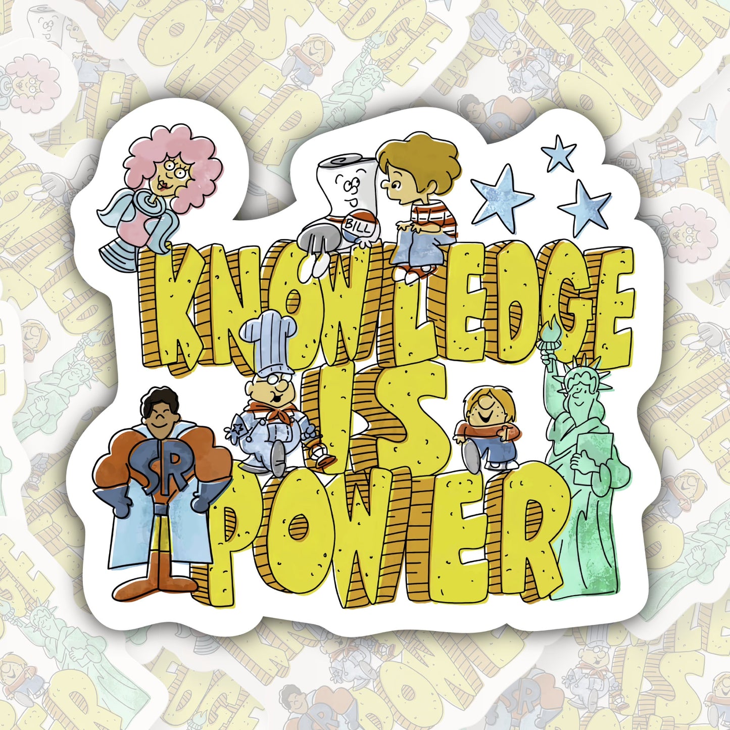 Knowledge is Power * STICKER OR MAGNET * Die-Cut | Vinyl | Decal | Waterproof | Weatherproof