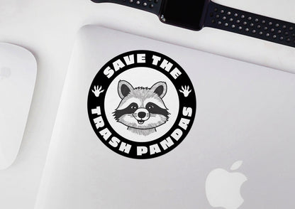 Save the Trash Pandas * STICKER OR MAGNET * Die-Cut | Vinyl | Decal | Waterproof | Weatherproof