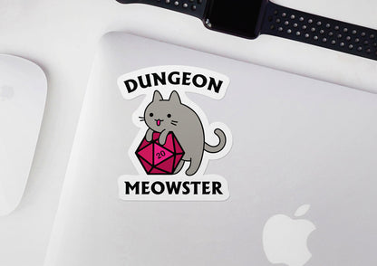 Dungeon Meowster * STICKER OR MAGNET * Die-Cut | Vinyl | Decal | Waterproof | Weatherproof