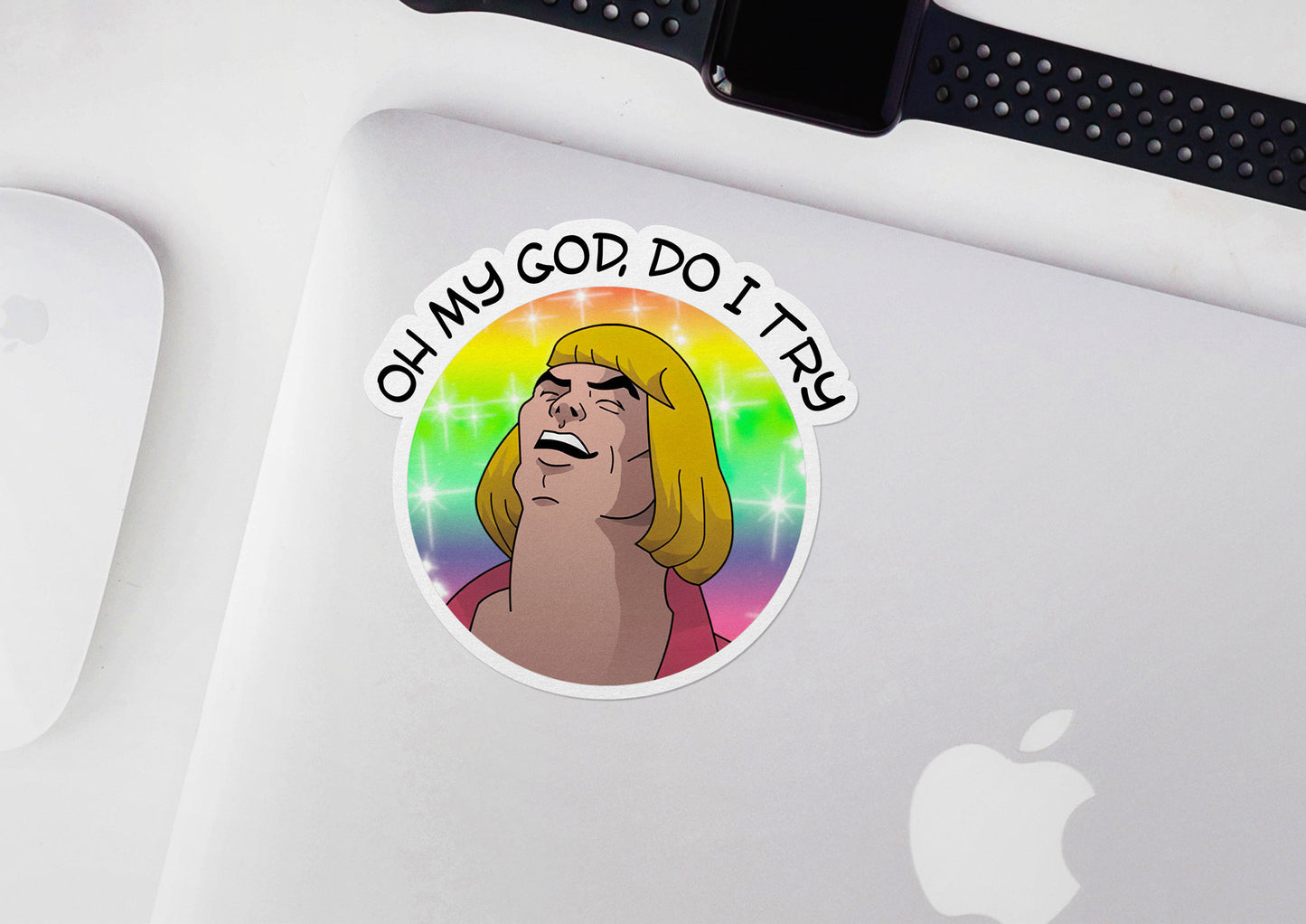 He-Man Said Hey Meme * STICKER OR MAGNET * Die-Cut | Vinyl | Decal | Waterproof | Weatherproof