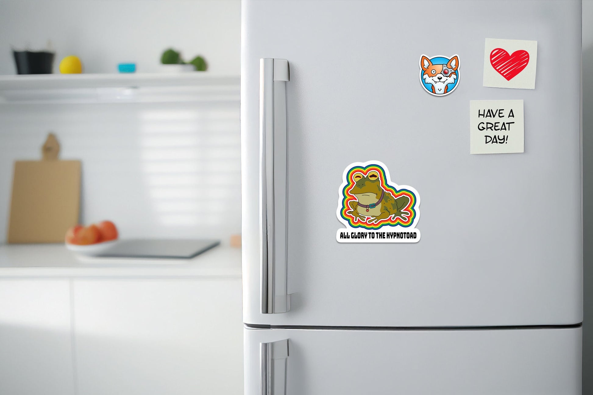 All Glory to the Hypnotoad * STICKER OR MAGNET * Die-Cut | Vinyl | Decal | Waterproof | Weatherproof