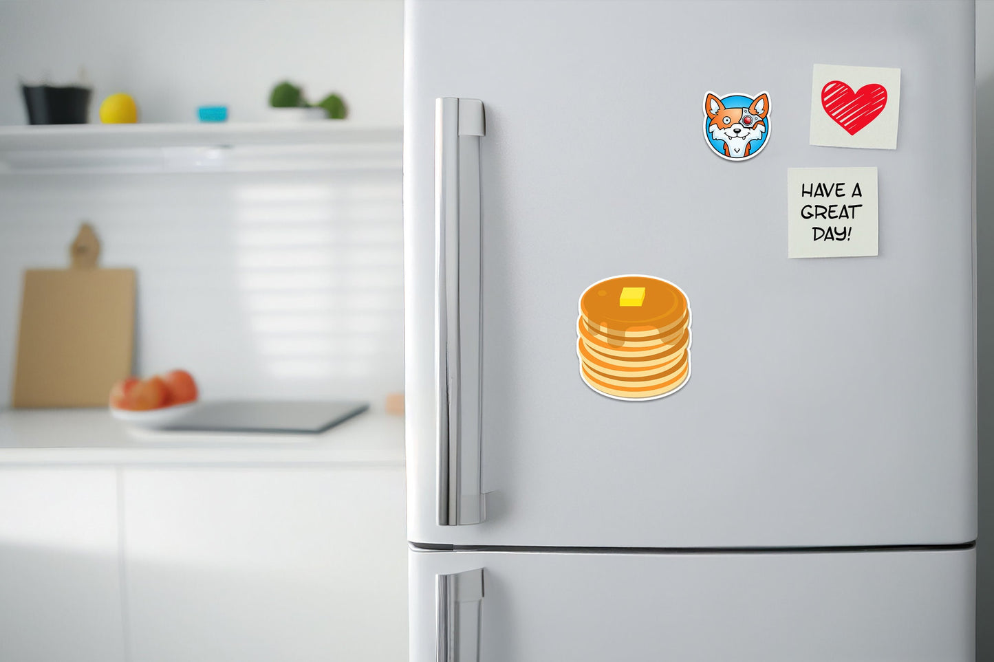 Stack of Pancakes * STICKER OR MAGNET * Die-Cut | Vinyl | Decal | Waterproof | Weatherproof