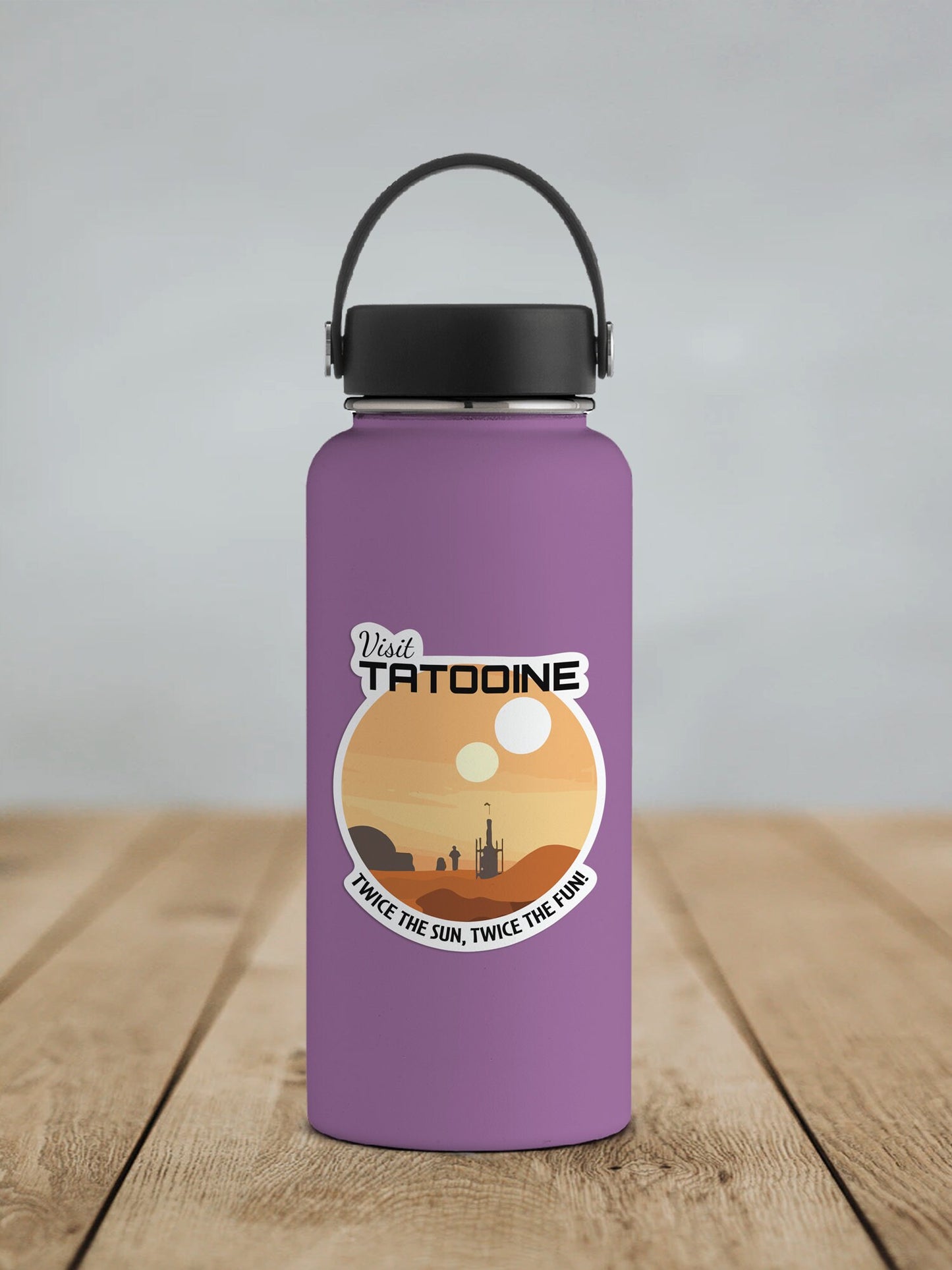 Visit Tatooine Star Wars Travel Ad * STICKER OR MAGNET * Die-Cut | Vinyl | Decal | Waterproof | Weatherproof