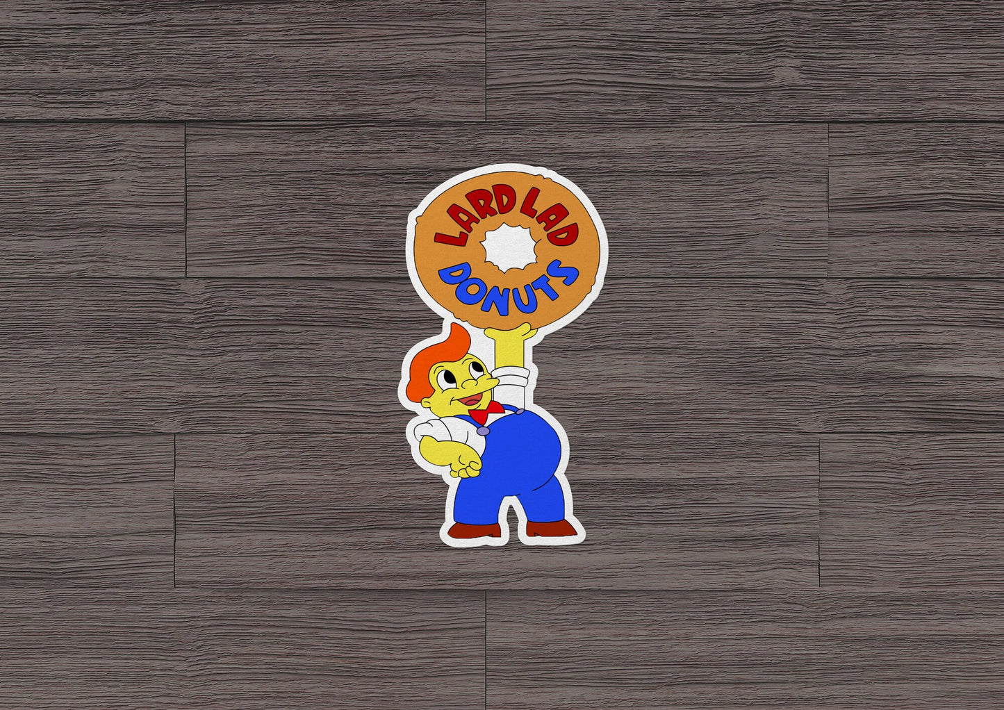 Lard Lad Donuts * STICKER OR MAGNET * Die-Cut | Vinyl | Decal | Waterproof | Weatherproof