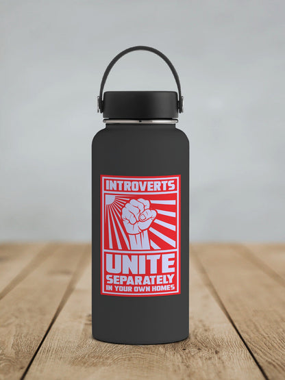 Introverts Unite * STICKER OR MAGNET * Die-Cut | Vinyl | Decal | Waterproof | Weatherproof