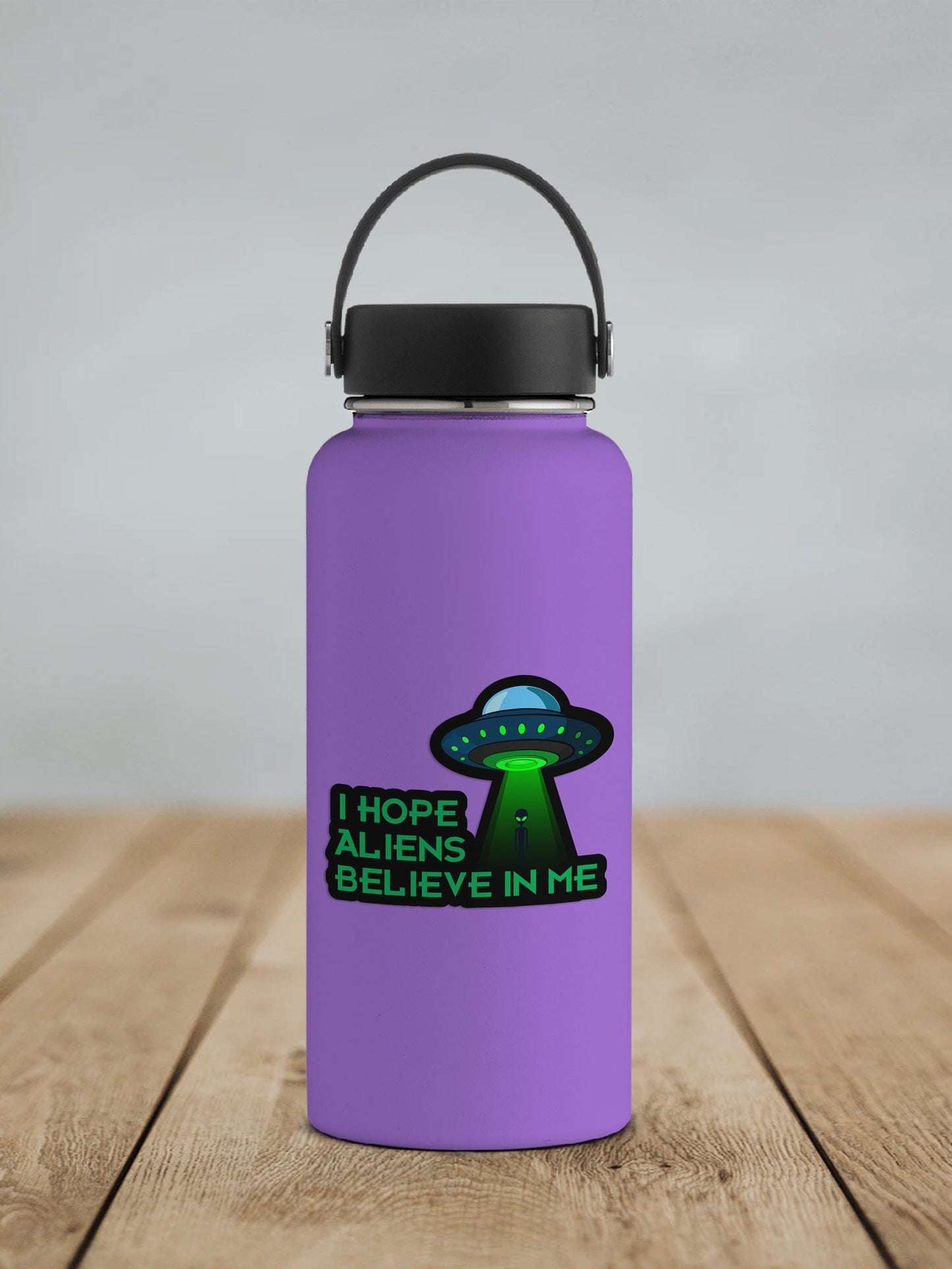 I Hope Aliens Believe In Me * STICKER OR MAGNET * Die-Cut | Vinyl | Decal | Waterproof | Weatherproof