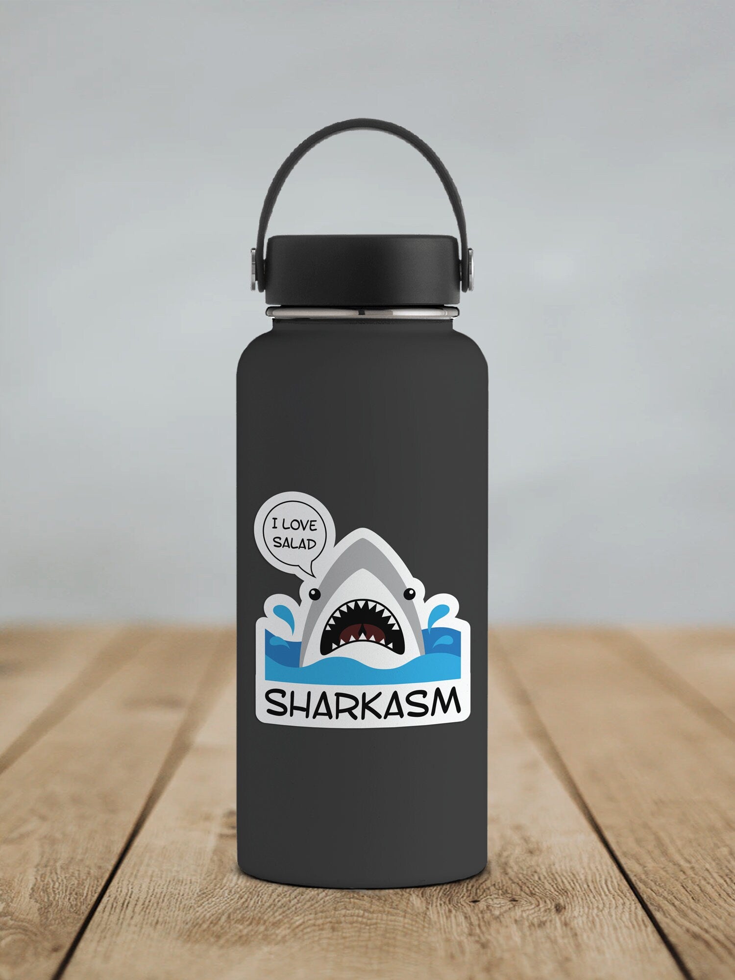 Sharkasm * STICKER OR MAGNET * Die-Cut | Vinyl | Decal | Waterproof | Weatherproof