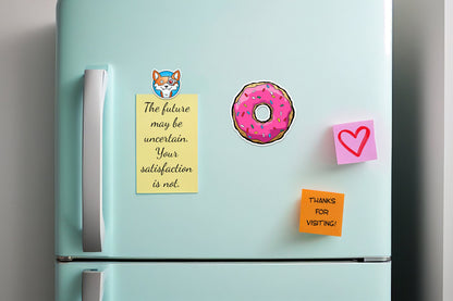 Pink Donut * STICKER OR MAGNET * Die-Cut | Vinyl | Decal | Waterproof | Weatherproof