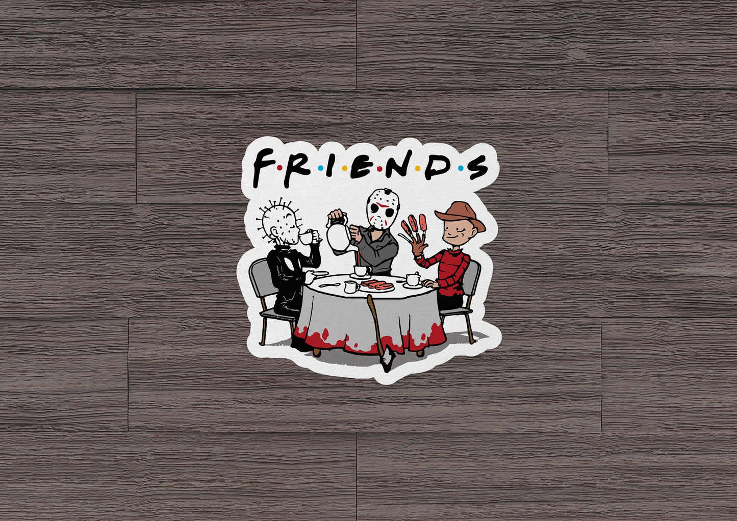 Horror Friends * STICKER OR MAGNET * Die-Cut | Vinyl | Decal | Waterproof | Weatherproof