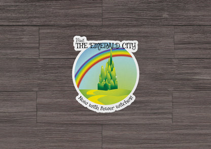 Visit The Emerald City * STICKER OR MAGNET * Die-Cut | Vinyl | Decal | Waterproof | Weatherproof